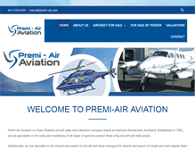 Tablet Screenshot of premi-air.co.nz